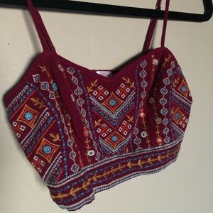 Boho crop top by Xhilaration